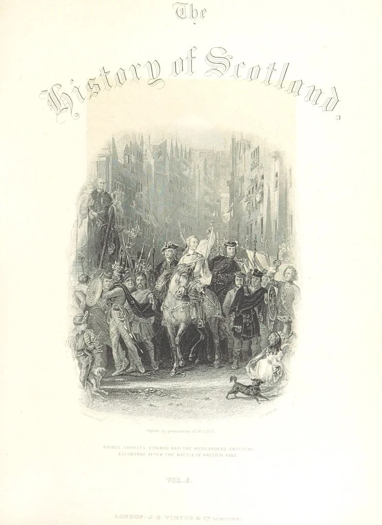 An illustration from The Pictorial History of Scotland ... A.D. 79-1746. By J. Taylor, assisted by Professor Lindsay, Professor Eadie, J. Anderson, G. Macdonald, and other contributors, 1884, leaf 431