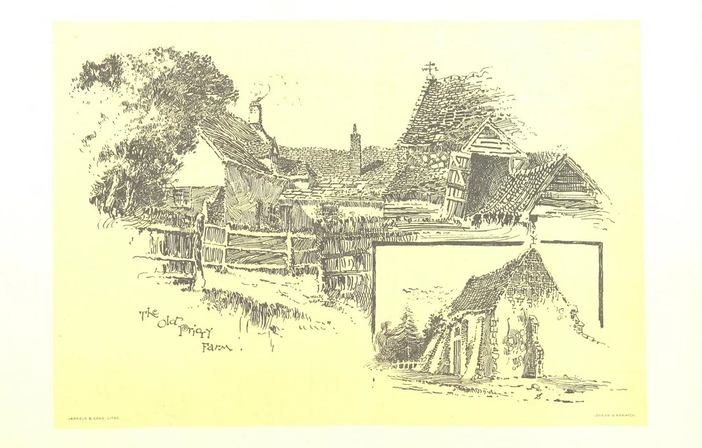 An illustration from In and about ancient Ipswich: illustrating the origin and growth of an old English historic town ... With ... illustrations drawn by P. E. Stimpson, 1888, leaf 120