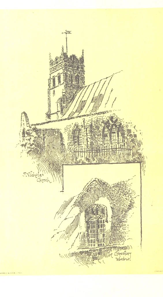 An illustration from In and about ancient Ipswich: illustrating the origin and growth of an old English historic town ... With ... illustrations drawn by P. E. Stimpson, 1888, leaf 146