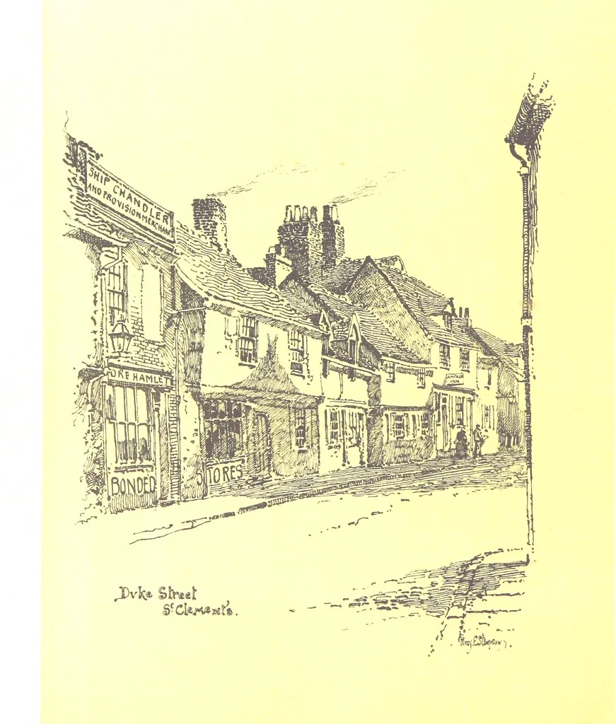 An illustration from In and about ancient Ipswich: illustrating the origin and growth of an old English historic town ... With ... illustrations drawn by P. E. Stimpson, 1888, leaf 150