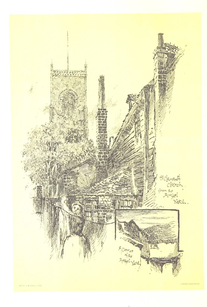 An illustration from In and about ancient Ipswich: illustrating the origin and growth of an old English historic town ... With ... illustrations drawn by P. E. Stimpson, 1888, leaf 158