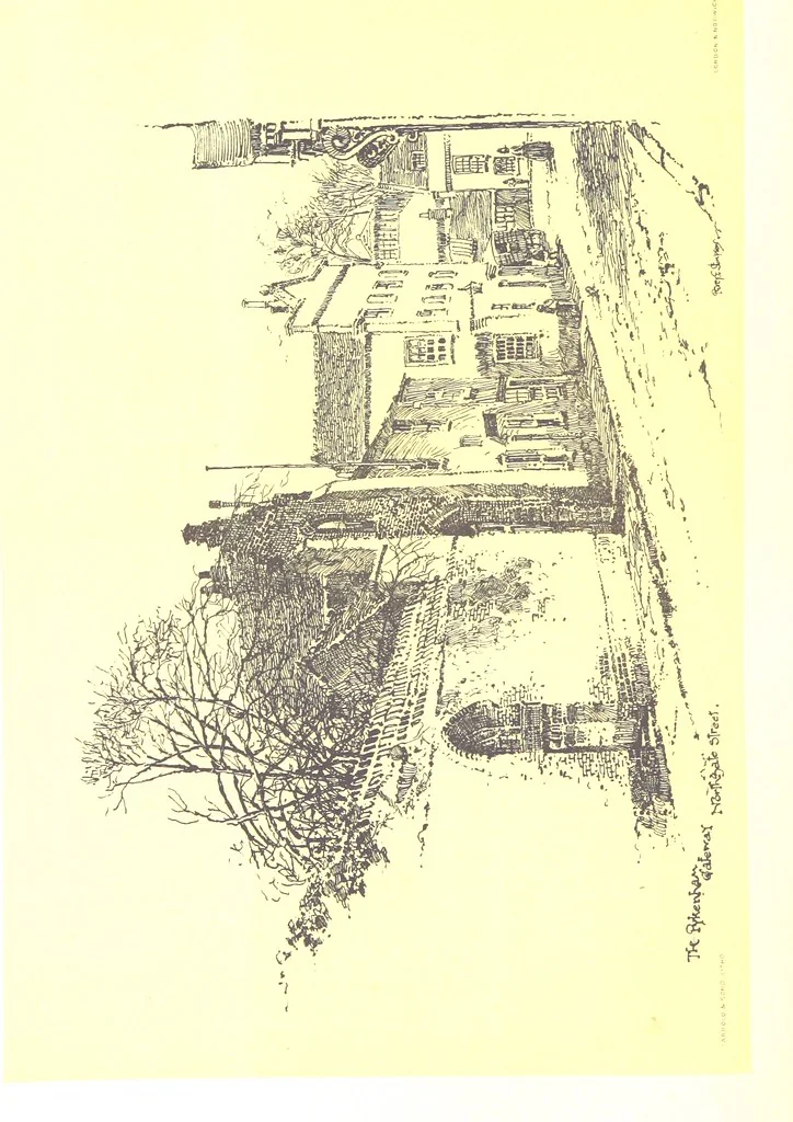 An illustration from In and about ancient Ipswich: illustrating the origin and growth of an old English historic town ... With ... illustrations drawn by P. E. Stimpson, 1888, leaf 180