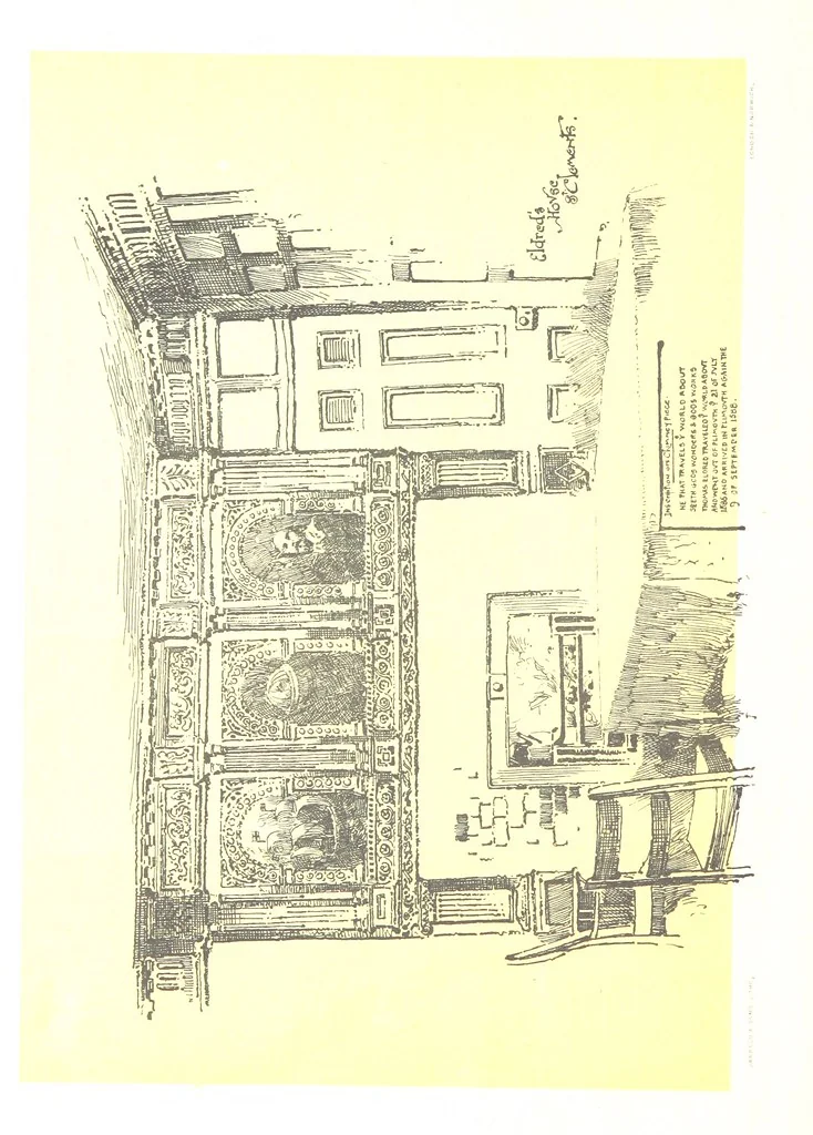 An illustration from In and about ancient Ipswich: illustrating the origin and growth of an old English historic town ... With ... illustrations drawn by P. E. Stimpson, 1888, leaf 188