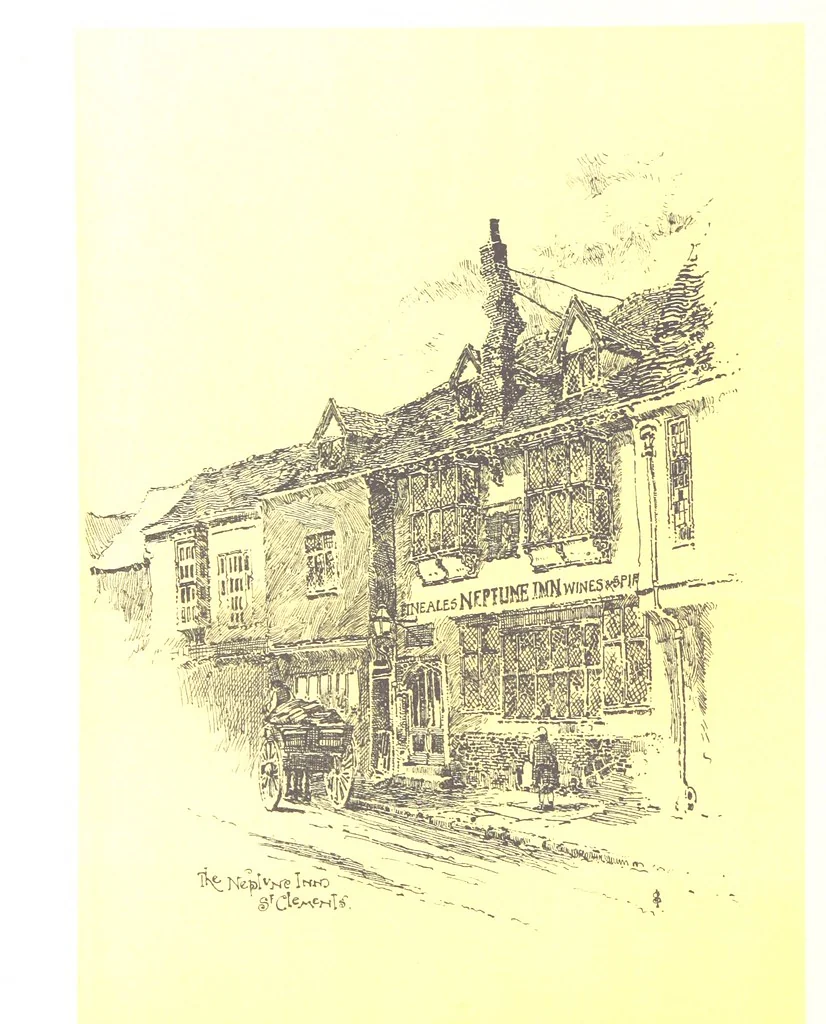 An illustration from In and about ancient Ipswich: illustrating the origin and growth of an old English historic town ... With ... illustrations drawn by P. E. Stimpson, 1888, leaf 204