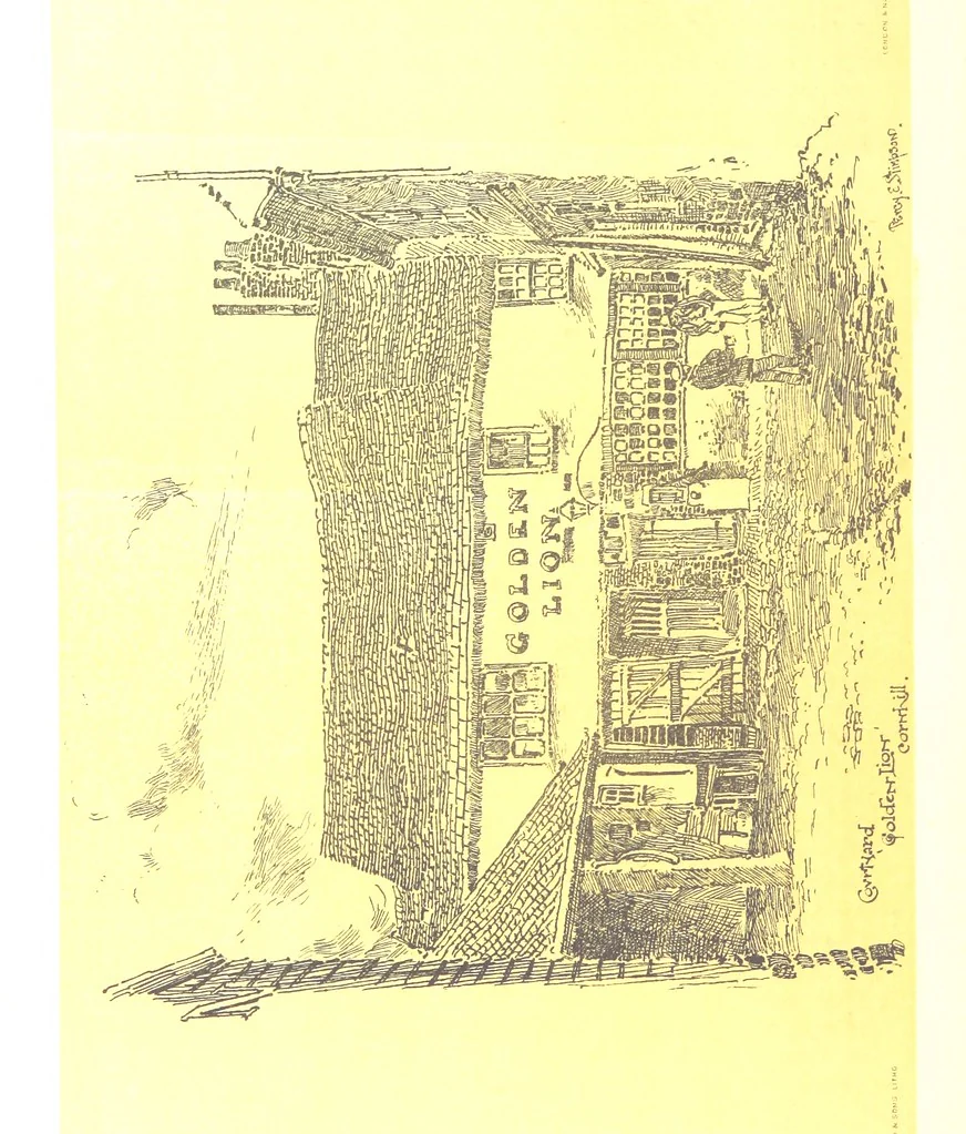 An illustration from In and about ancient Ipswich: illustrating the origin and growth of an old English historic town ... With ... illustrations drawn by P. E. Stimpson, 1888, leaf 214