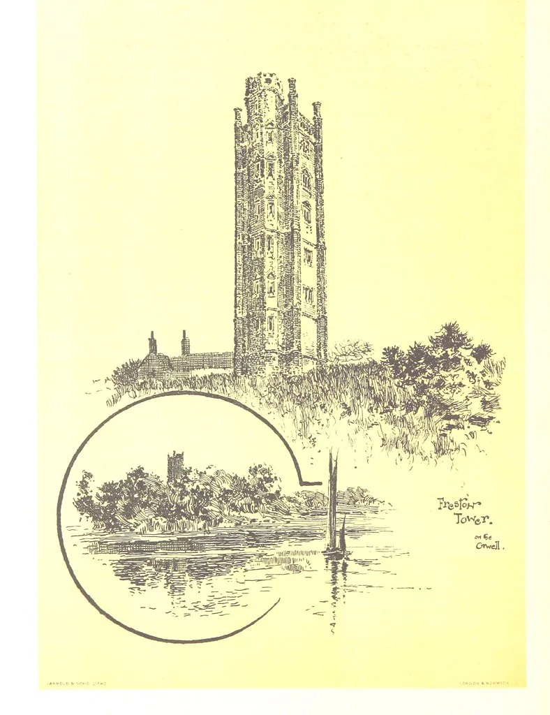 An illustration from In and about ancient Ipswich: illustrating the origin and growth of an old English historic town ... With ... illustrations drawn by P. E. Stimpson, 1888, leaf 224
