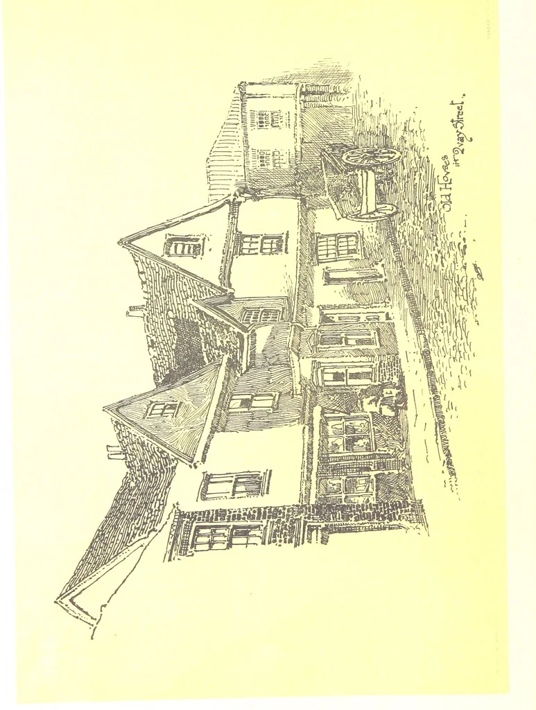 An illustration from In and about ancient Ipswich: illustrating the origin and growth of an old English historic town ... With ... illustrations drawn by P. E. Stimpson, 1888, leaf 78