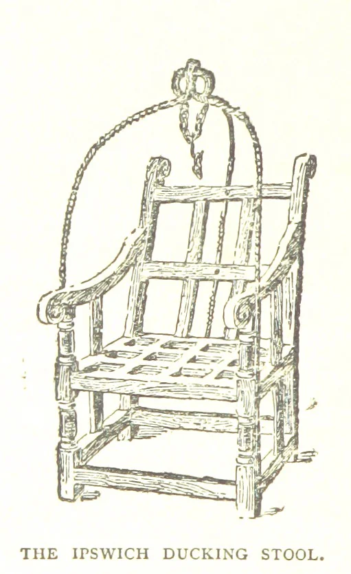 An illustration from In and about ancient Ipswich: illustrating the origin and growth of an old English historic town ... With ... illustrations drawn by P. E. Stimpson, 1888, leaf 86