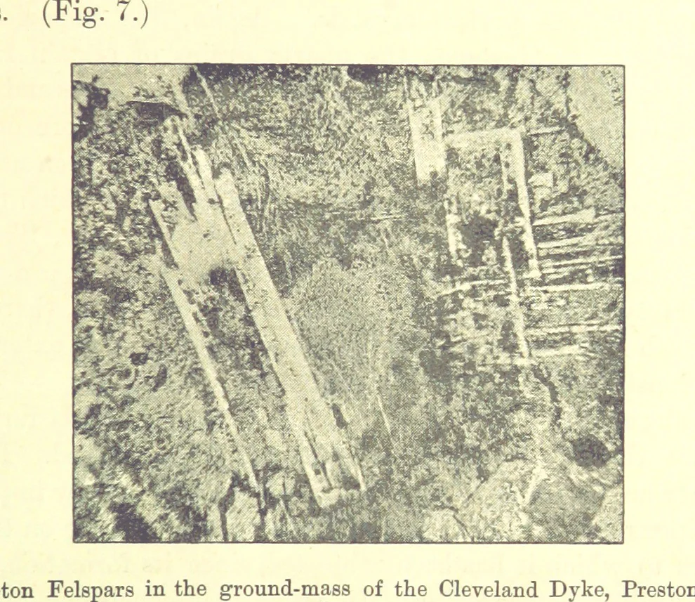 An illustration from British Petrography: with special reference to the igneous rocks. With ... plates. (Glossary of terms used in describing Rocks By F. H. Hatch.), 1888, leaf 29