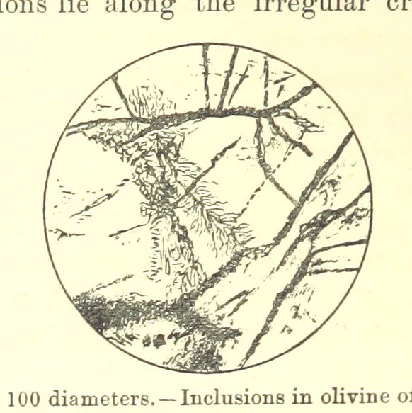 An illustration from British Petrography: with special reference to the igneous rocks. With ... plates. (Glossary of terms used in describing Rocks By F. H. Hatch.), 1888, leaf 44