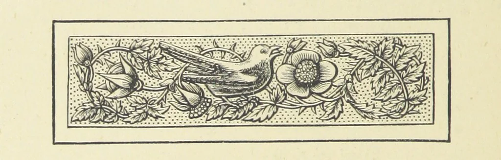 An illustration from The Works of Alfred Tennyson, 1877, leaf 106
