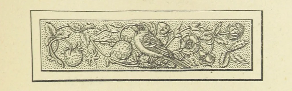An illustration from The Works of Alfred Tennyson, 1877, leaf 117