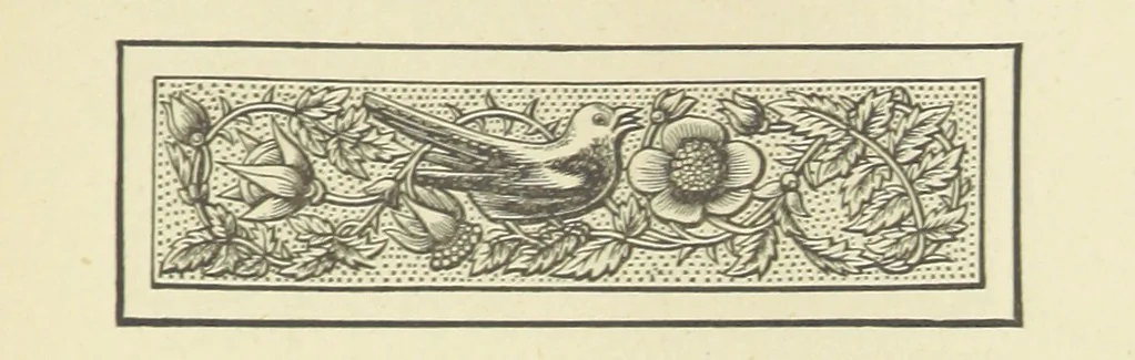 An illustration from The Works of Alfred Tennyson, 1877, leaf 269