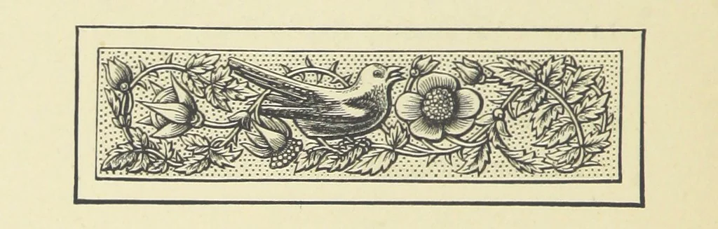An illustration from The Works of Alfred Tennyson, 1877, leaf 382