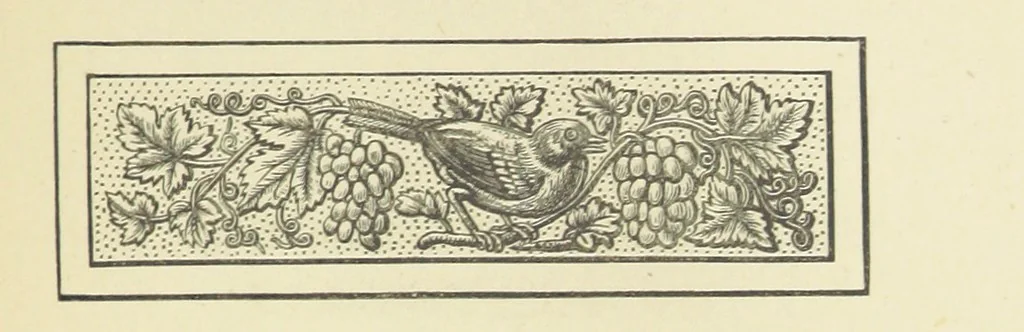 An illustration from The Works of Alfred Tennyson, 1877, leaf 47