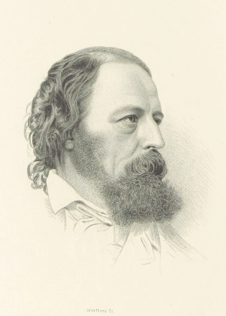 An illustration from The Works of Alfred Tennyson, 1877, leaf 8