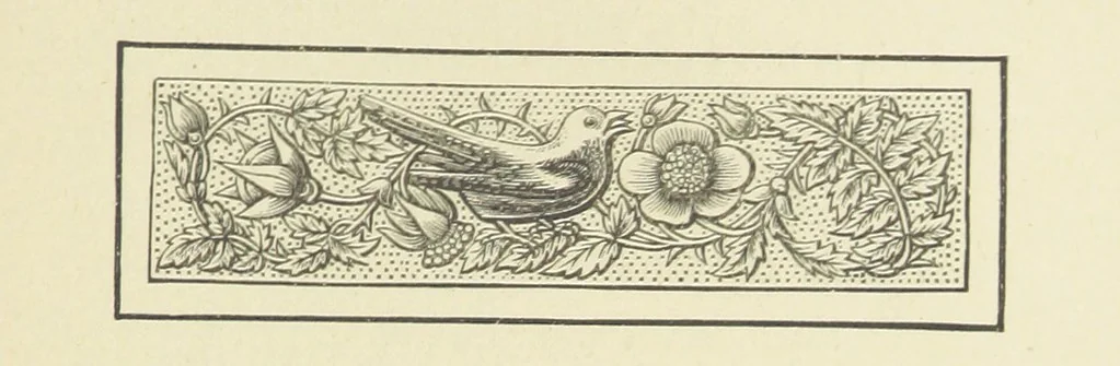 An illustration from The Works of Alfred Tennyson, 1877, leaf 99