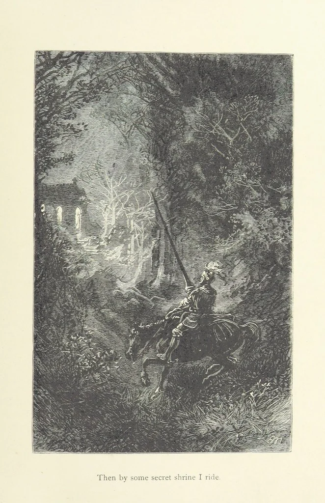 An illustration from The Works of Alfred Tennyson ... With portrait and ... illustrations, 1881, leaf 151