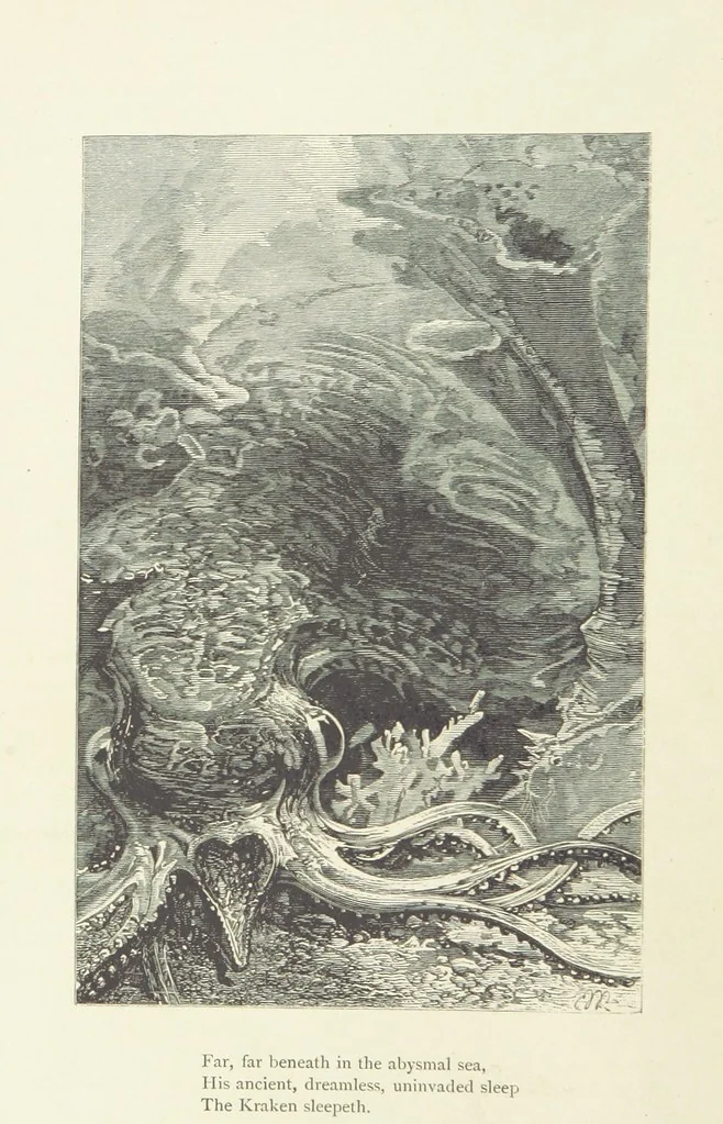 An illustration from The Works of Alfred Tennyson ... With portrait and ... illustrations, 1881, leaf 18