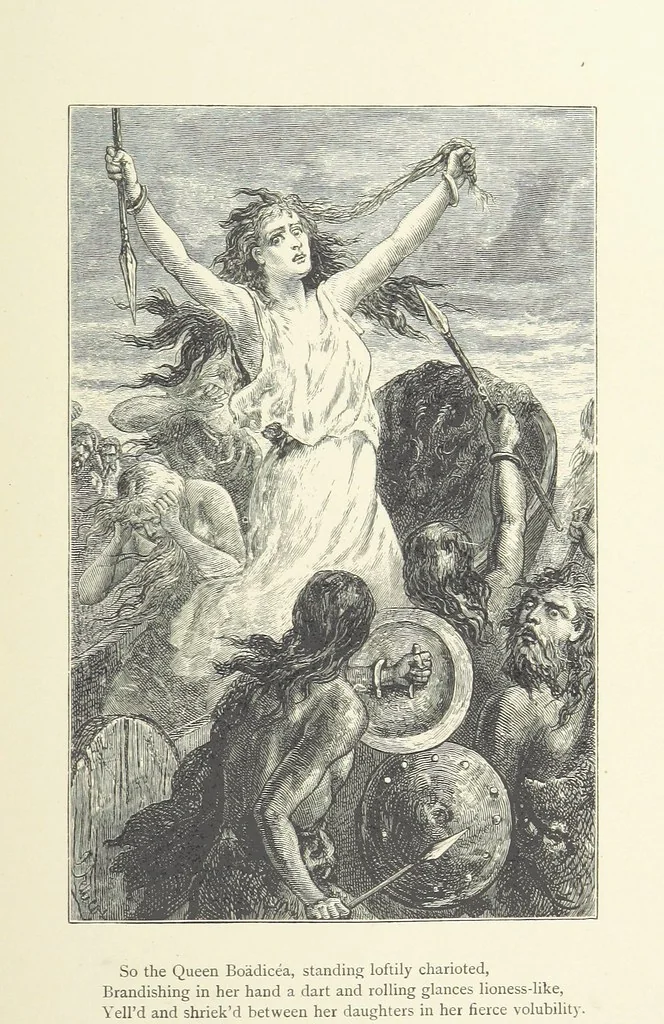 An illustration from The Works of Alfred Tennyson ... With portrait and ... illustrations, 1881, leaf 323