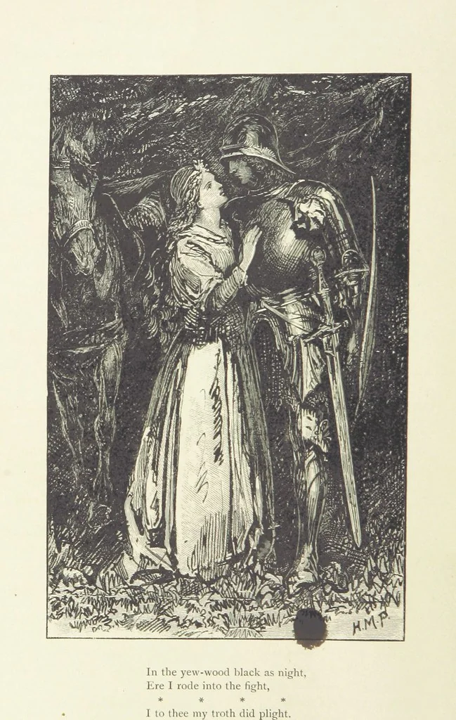 An illustration from The Works of Alfred Tennyson ... With portrait and ... illustrations, 1881, leaf 34
