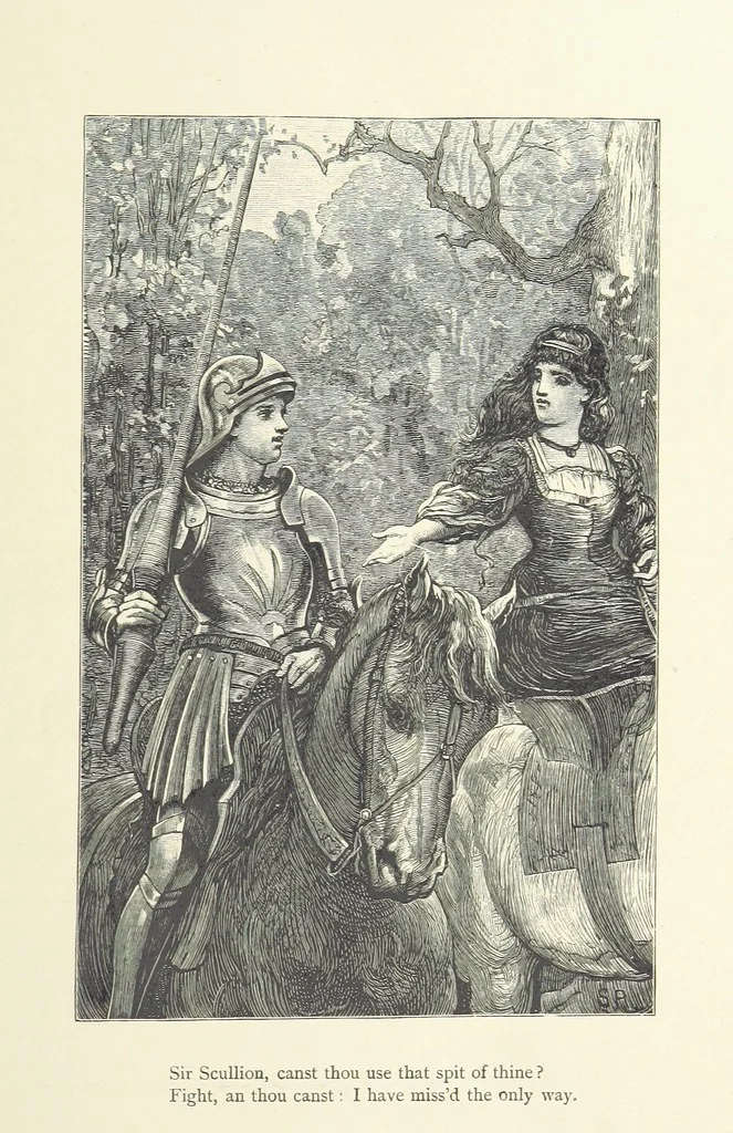 An illustration from The Works of Alfred Tennyson ... With portrait and ... illustrations, 1881, leaf 427