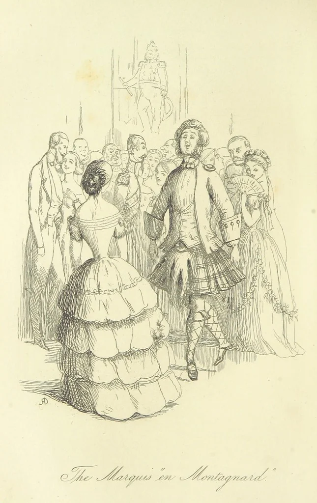 An illustration from The Works of William Makepeace Thackeray. [Library Edition, 1869, leaf 122