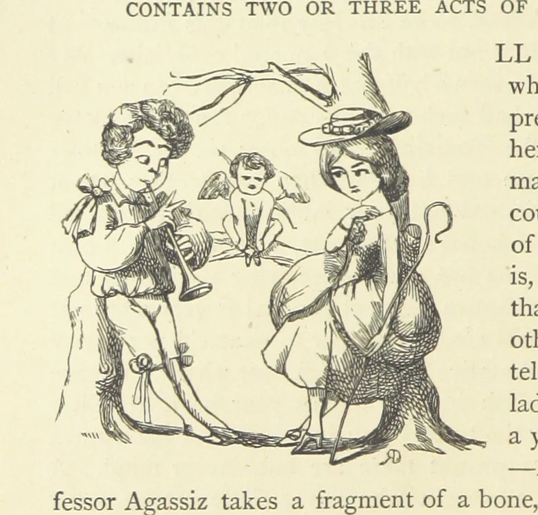 An illustration from The Works of William Makepeace Thackeray. [Library Edition, 1869, leaf 126