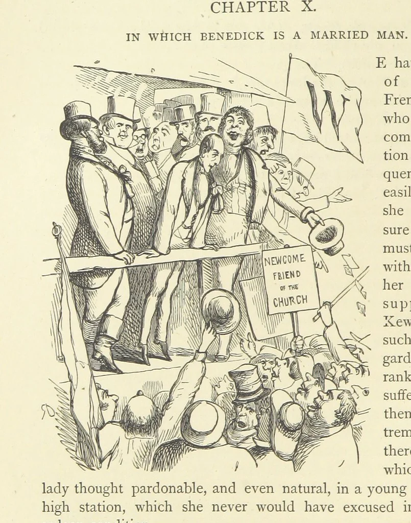 An illustration from The Works of William Makepeace Thackeray. [Library Edition, 1869, leaf 148