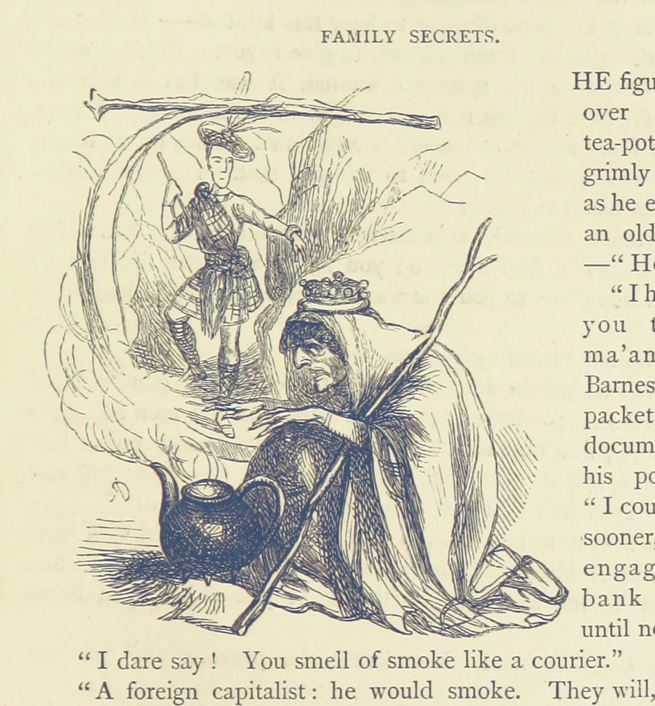 An illustration from The Works of William Makepeace Thackeray. [Library Edition, 1869, leaf 191