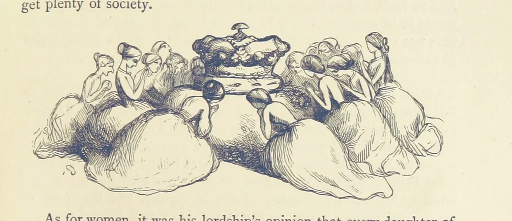 An illustration from The Works of William Makepeace Thackeray. [Library Edition, 1869, leaf 209