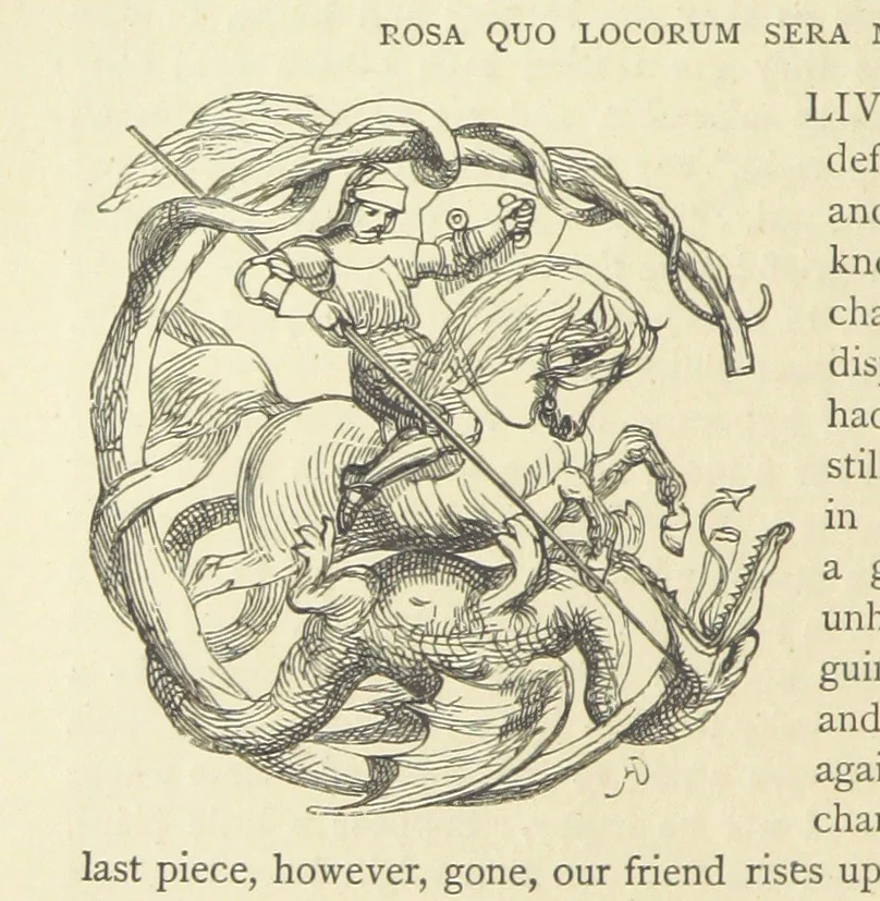 An illustration from The Works of William Makepeace Thackeray. [Library Edition, 1869, leaf 244