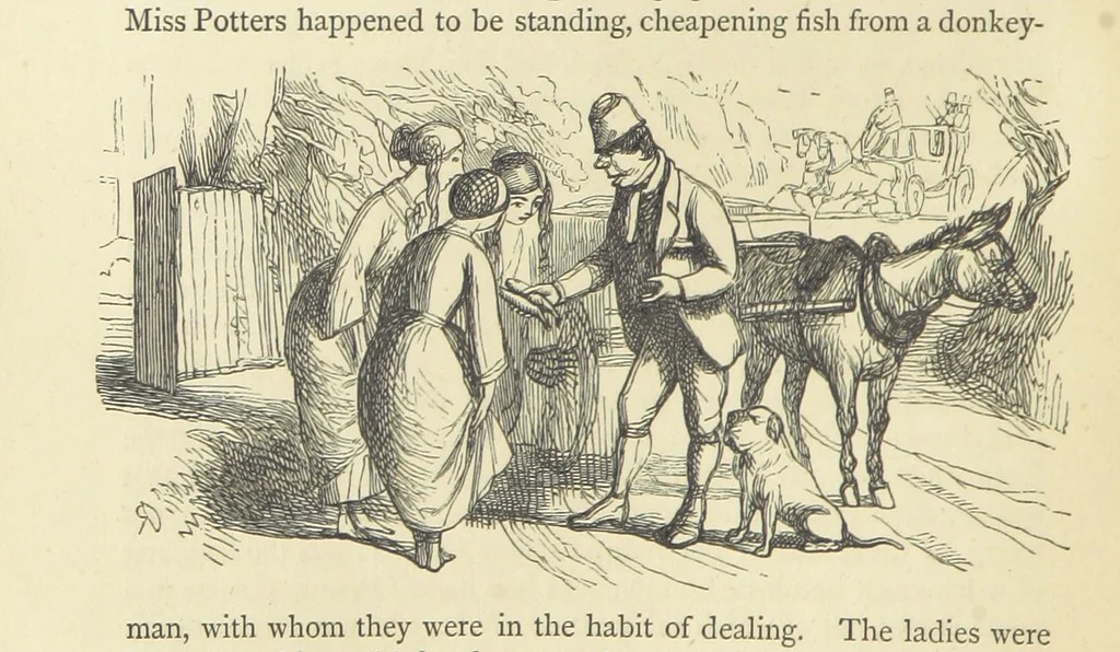 An illustration from The Works of William Makepeace Thackeray. [Library Edition, 1869, leaf 256