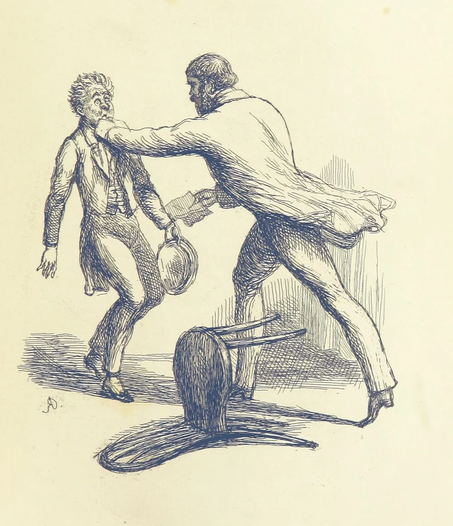 An illustration from The Works of William Makepeace Thackeray. [Library Edition, 1869, leaf 273