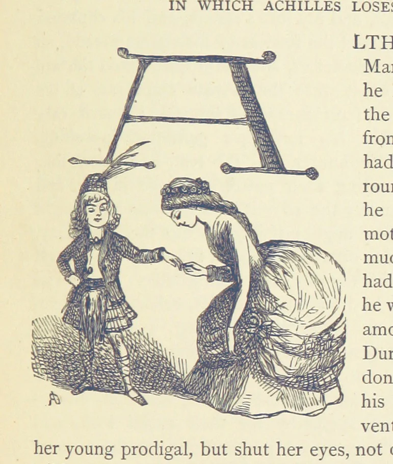 An illustration from The Works of William Makepeace Thackeray. [Library Edition, 1869, leaf 287