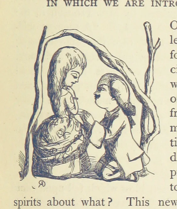 An illustration from The Works of William Makepeace Thackeray. [Library Edition, 1869, leaf 315