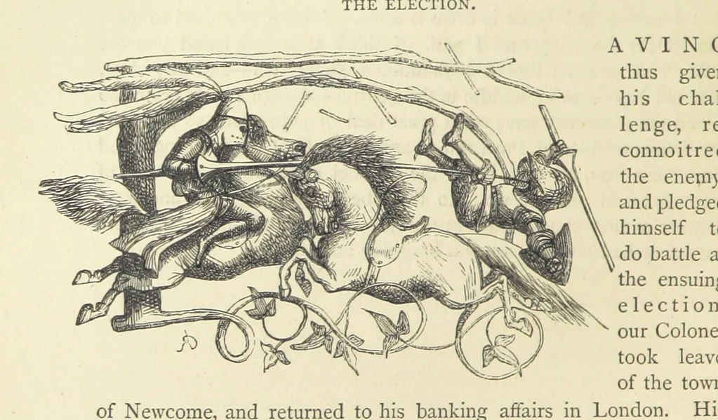 An illustration from The Works of William Makepeace Thackeray. [Library Edition, 1869, leaf 392