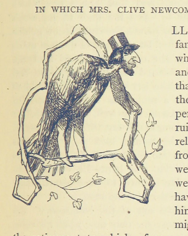 An illustration from The Works of William Makepeace Thackeray. [Library Edition, 1869, leaf 415