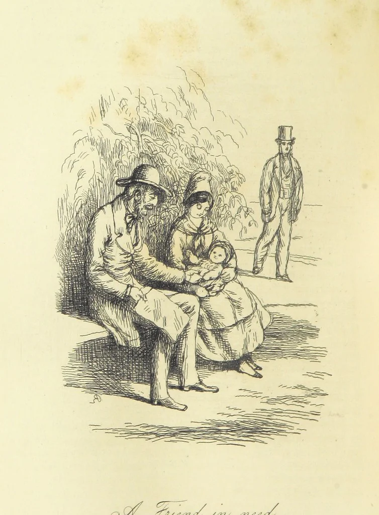 An illustration from The Works of William Makepeace Thackeray. [Library Edition, 1869, leaf 432