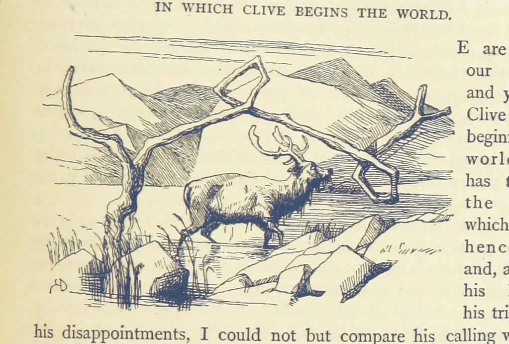 An illustration from The Works of William Makepeace Thackeray. [Library Edition, 1869, leaf 447