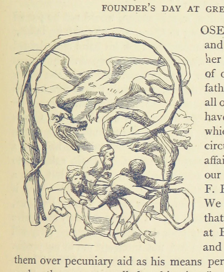An illustration from The Works of William Makepeace Thackeray. [Library Edition, 1869, leaf 457