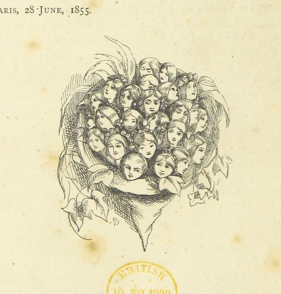 An illustration from The Works of William Makepeace Thackeray. [Library Edition, 1869, leaf 516