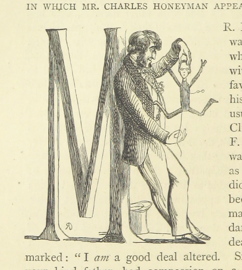 An illustration from The Works of William Makepeace Thackeray. [Library Edition, 1869, leaf 88