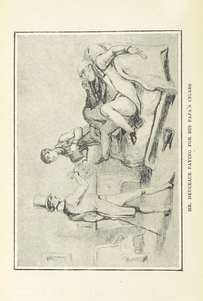 An illustration from The Oxford Thackeray. With illustrations. [Edited with introductions by George Saintsbury, leaf 302