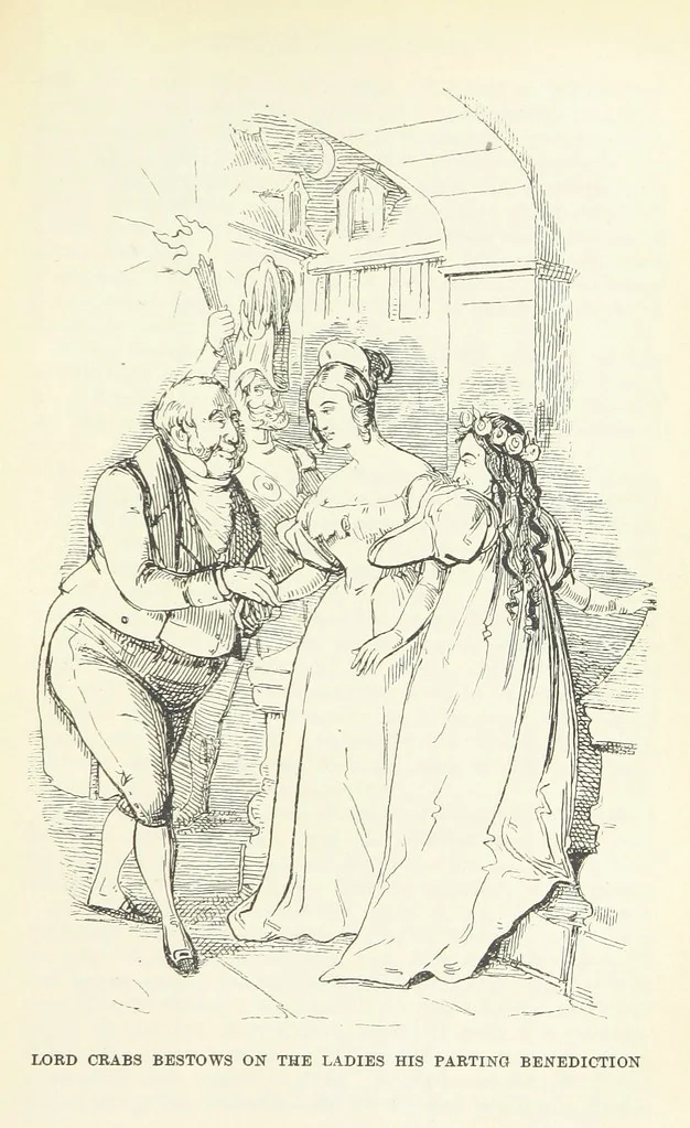 An illustration from The Oxford Thackeray. With illustrations. [Edited with introductions by George Saintsbury, leaf 311