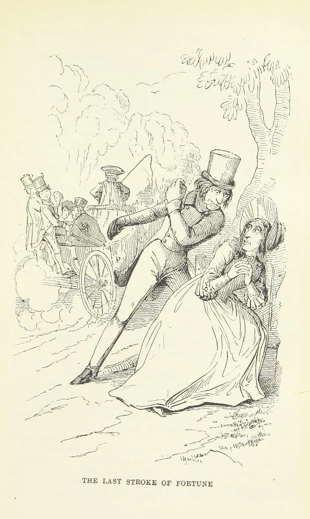 An illustration from The Oxford Thackeray. With illustrations. [Edited with introductions by George Saintsbury, leaf 365