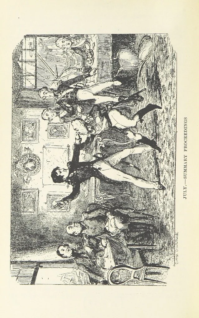 An illustration from The Oxford Thackeray. With illustrations. [Edited with introductions by George Saintsbury, leaf 520