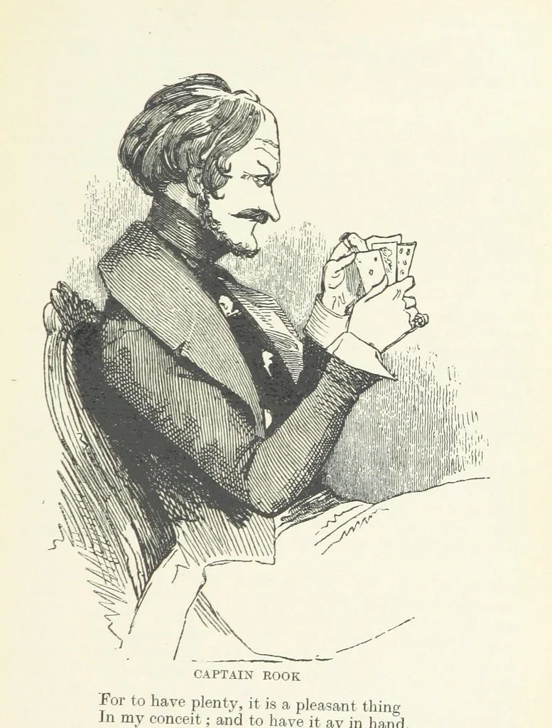 An illustration from The Oxford Thackeray. With illustrations. [Edited with introductions by George Saintsbury, leaf 607