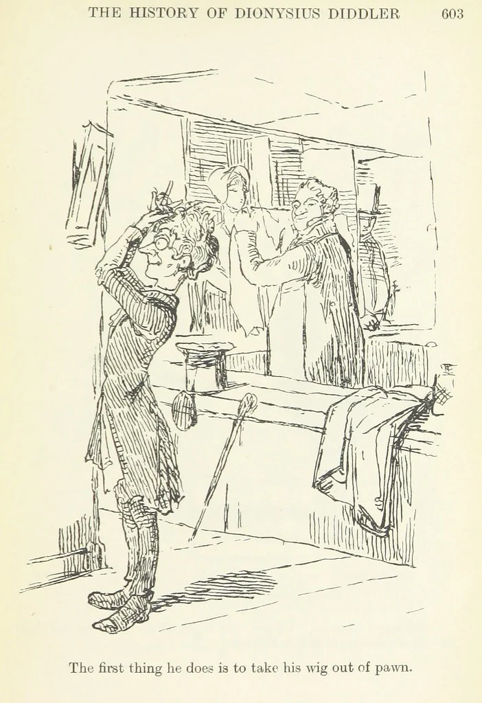 An illustration from The Oxford Thackeray. With illustrations. [Edited with introductions by George Saintsbury, leaf 667