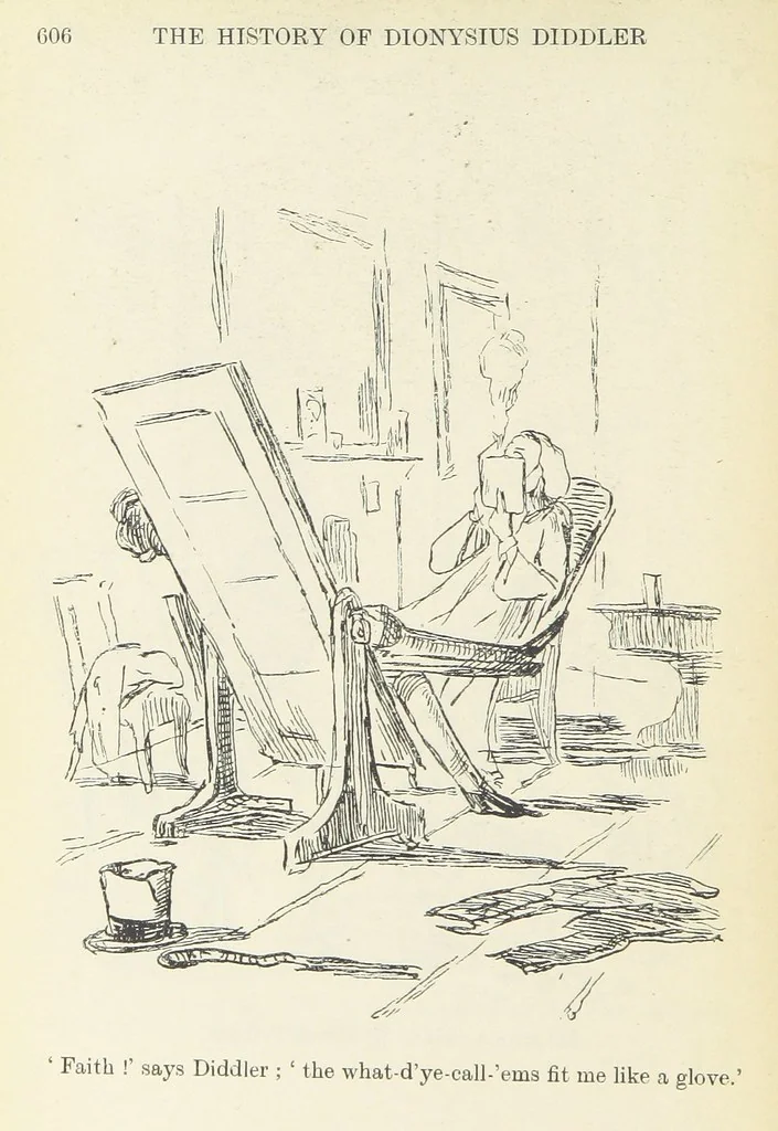 An illustration from The Oxford Thackeray. With illustrations. [Edited with introductions by George Saintsbury, leaf 670